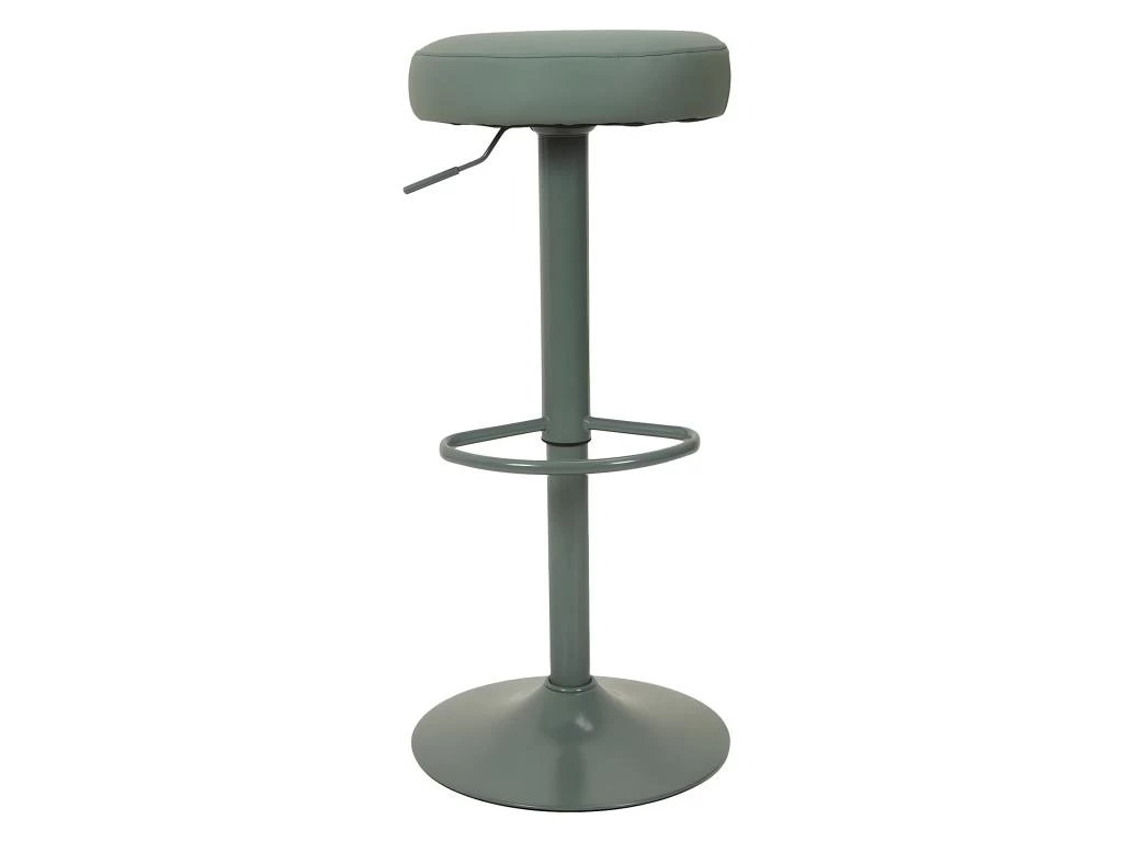 SMIDO - Lot De 2 Tabourets Réglables Simili Vert 7 SMIDO - Lot De 2 Tabourets Réglables Simili Vert – Image 5