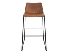 BISNIO - Lot De 2 Tabourets Effet Cuir Vieilli Avec Surpiqures -Vous savez quand c'est un magasin de meubles. tabouret haut 12628341