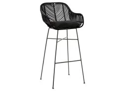 Nunuhai - Lot De 2 Tabourets De Bar En Rotin 76cm - Couleur - Noir 9 Nunuhai - Lot De 2 Tabourets De Bar En Rotin 76cm - Couleur - Noir -Vous savez quand c'est un magasin de meubles. tabouret haut 13305249