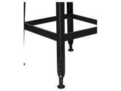 Chilly - Lot De 2 Chaises De Bar Métal Et Bois 63cm - Couleur - Bois Foncé / Noir -Vous savez quand c'est un magasin de meubles. tabouret haut 13305393