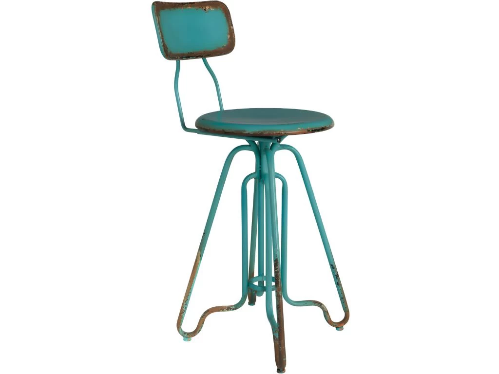Ovid - Tabouret De Bar En Métal 61cm - Couleur - Turquoise 3 Ovid - Tabouret De Bar En Métal 61cm - Couleur - Turquoise