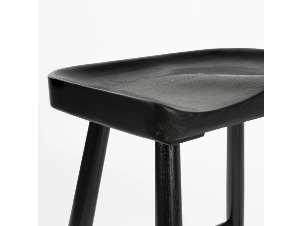 Vander - Tabouret De Bar En Bois 65,5cm - Couleur - Noir 6 Vander - Tabouret De Bar En Bois 65,5cm - Couleur - Noir – Image 4