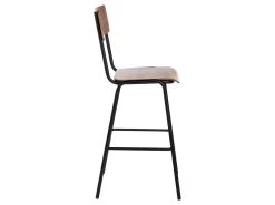 Arlet - Lot De 2 Chaises De Bar Métal Et Bois 67cm - Couleur - Bois Clair -Vous savez quand c'est un magasin de meubles. tabouret haut 13390789