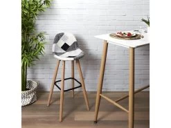 MOZAIK - Lot De 6 Tabourets Scandinaves Noirs Et Blancs 7 MOZAIK - Lot De 6 Tabourets Scandinaves Noirs Et Blancs -Vous savez quand c'est un magasin de meubles. tabouret haut 13489943