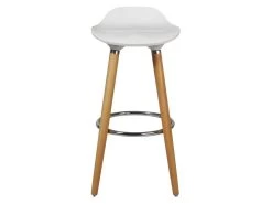 Lot De 4 Tabourets De Bar - Blanc - Pied Metal Peinture Bois - L 39 X P 33 X H 70 Cm - OSLO 8 Lot De 4 Tabourets De Bar - Blanc - Pied Metal Peinture Bois - L 39 X P 33 X H 70 Cm - OSLO -Vous savez quand c'est un magasin de meubles. tabouret haut 13497835