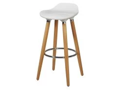 Lot De 4 Tabourets De Bar - Blanc - Pied Metal Peinture Bois - L 39 X P 33 X H 70 Cm - OSLO 9 Lot De 4 Tabourets De Bar - Blanc - Pied Metal Peinture Bois - L 39 X P 33 X H 70 Cm - OSLO -Vous savez quand c'est un magasin de meubles. tabouret haut 13497837