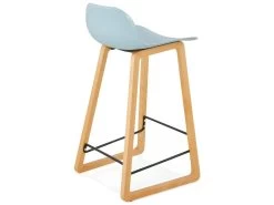 Tabouret De Bar Design "Toki" 87cm Bleu & Naturel -Vous savez quand c'est un magasin de meubles. tabouret haut 14127719