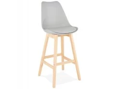 Tabouret De Bar Scandinave "Elise" 112cm Gris