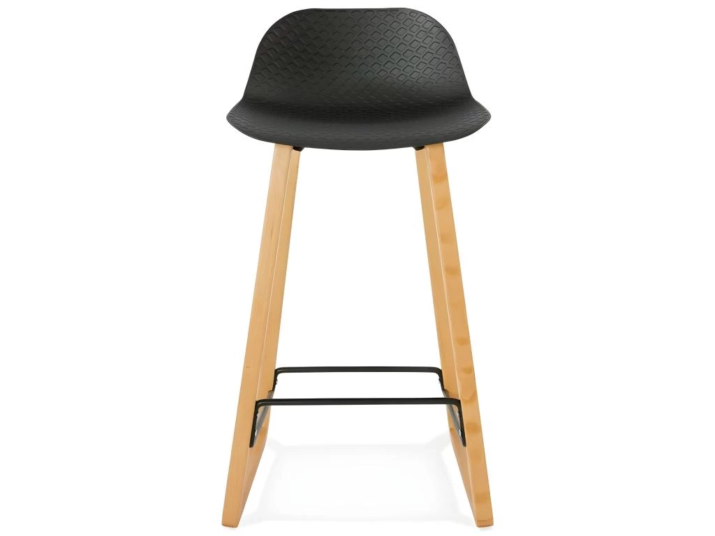 Tabouret De Bar Design "Toki" 87cm Noir & Naturel 4 Tabouret De Bar Design "Toki" 87cm Noir & Naturel – Image 2
