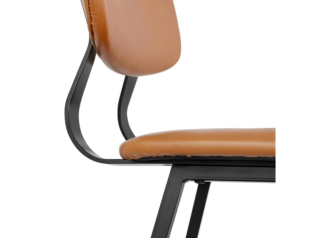 Tabouret De Bar "Bohem" 107cm Marron & Noir 5 Tabouret De Bar "Bohem" 107cm Marron & Noir – Image 3