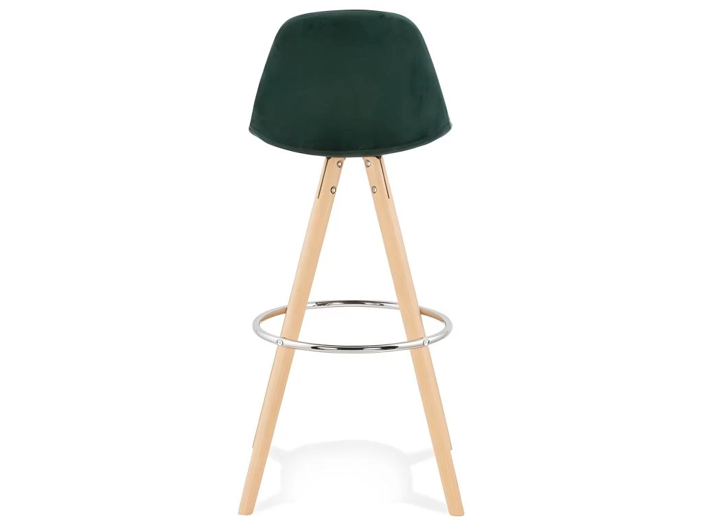 Tabouret De Bar Scandinave "Miro" 97cm Vert & Naturel 7 Tabouret De Bar Scandinave "Miro" 97cm Vert & Naturel – Image 5