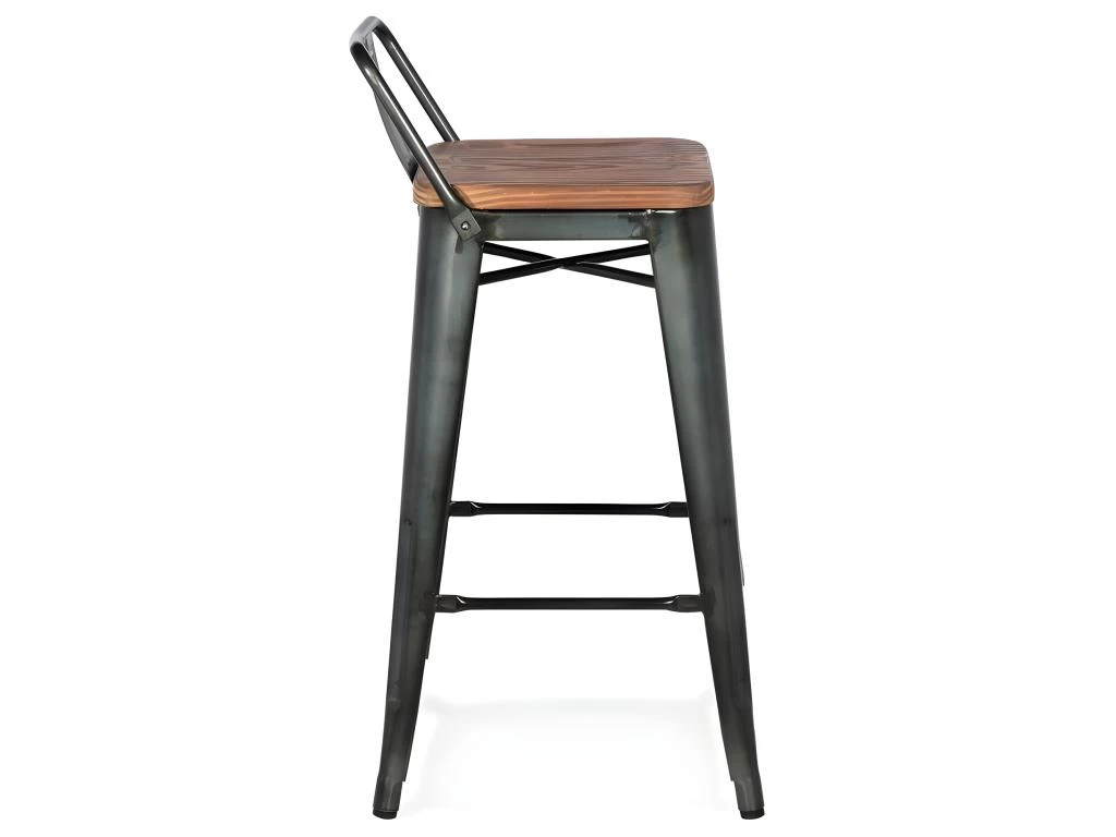 Tabouret De Bar Design "Kary" 84cm Noir 5 Tabouret De Bar Design "Kary" 84cm Noir – Image 3