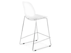 Tabouret De Bar "Zeland" 101cm Blanc & Chromé 10 Tabouret De Bar "Zeland" 101cm Blanc & Chromé -Vous savez quand c'est un magasin de meubles. tabouret haut 14129843