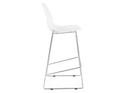 Tabouret De Bar "Layvin" 111cm Blanc & Chromé 9 Tabouret De Bar "Layvin" 111cm Blanc & Chromé -Vous savez quand c'est un magasin de meubles. tabouret haut 14130071