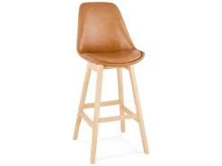 Tabouret De Bar Scandinave "Naïs" 112cm Brun