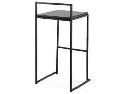 Tabouret De Bar Design Industriel "Line" 87cm Noir -Vous savez quand c'est un magasin de meubles. tabouret haut 14130275