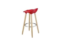 Lot De 2 Tabourets De Bar "Corela" 80cm Rouge -Vous savez quand c'est un magasin de meubles. tabouret haut 14130405