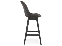 Tabouret De Bar Design "Vars" 113cm Gris & Noir -Vous savez quand c'est un magasin de meubles. tabouret haut 14130661