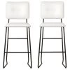 Lot De 2 Tabourets De Bar "Vina" 112cm Blanc -Vous savez quand c'est un magasin de meubles. tabouret haut 14131175