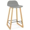 Tabouret De Bar Design "Toki" 87cm Gris & Naturel 1 Tabouret De Bar Design "Toki" 87cm Gris & Naturel -Vous savez quand c'est un magasin de meubles. tabouret haut 14131185