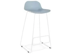 Tabouret De Bar "Blitz" 95cm Bleu & Blanc