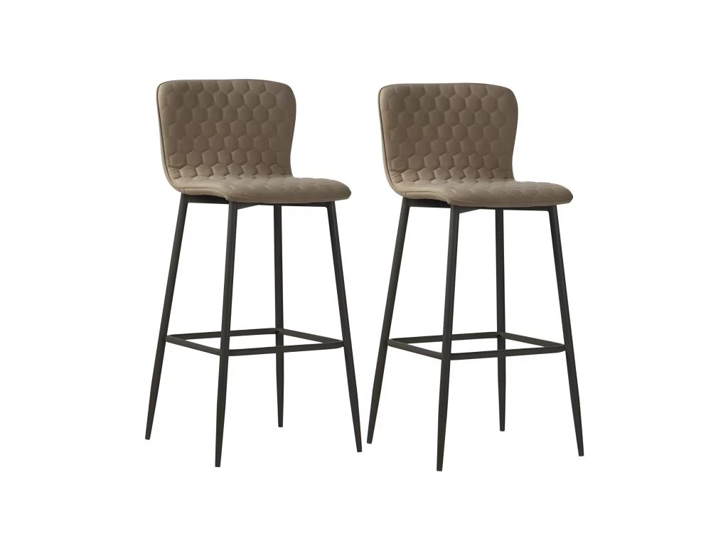 Lot De 2 Tabourets De Bar "Westover" 101cm Marron 3 Lot De 2 Tabourets De Bar "Westover" 101cm Marron