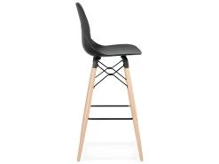 Tabouret De Bar Design "Carno" 111cm Noir -Vous savez quand c'est un magasin de meubles. tabouret haut 14132055