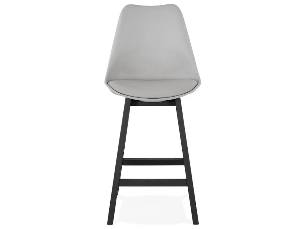 Tabouret De Bar Design "Cabelo" 102cm Gris & Noir 4 Tabouret De Bar Design "Cabelo" 102cm Gris & Noir – Image 2