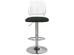 Lot De 2 Tabourets De Bar Design Avec Dossier SAWA (Blanc Et Noir) -Vous savez quand c'est un magasin de meubles. tabouret haut 15862565