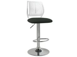 Lot De 2 Tabourets De Bar Design Avec Dossier SAWA (Blanc Et Noir) -Vous savez quand c'est un magasin de meubles. tabouret haut 15862567
