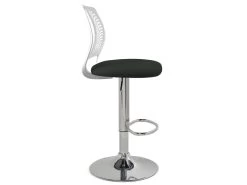 Lot De 2 Tabourets De Bar Design Avec Dossier SAWA (Blanc Et Noir) -Vous savez quand c'est un magasin de meubles. tabouret haut 15862569
