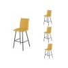 Quatuor De Chaises De Bar Métal/Tissu Jaune - FRESNO 2 Quatuor De Chaises De Bar Métal/Tissu Jaune - FRESNO -Vous savez quand c'est un magasin de meubles. tabouret haut 17786773