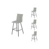 Quatuor De Chaises De Bar Métal/Tissu Vert - FRESNO 2 Quatuor De Chaises De Bar Métal/Tissu Vert - FRESNO -Vous savez quand c'est un magasin de meubles. tabouret haut 17786959