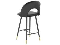 Lot De 2 Chaises De Bar En Velours Noir FALTON -Vous savez quand c'est un magasin de meubles. tabouret haut 19841913