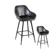Duo De Tabourets De Bar Noir - HYS - L 52 X L 52 X H 90 Cm -Vous savez quand c'est un magasin de meubles. tabouret haut 20002711