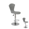 Duo De Tabourets De Bar Gris - VIABEL - L 41 X L 46 X H 45 / 117 Cm