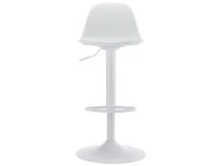 Lot De 2 Tabourets De Bar En Polypropylène Et Métal - Blanc - XAFY 14 Lot De 2 Tabourets De Bar En Polypropylène Et Métal - Blanc - XAFY -Vous savez quand c'est un magasin de meubles. tabouret haut 21014095