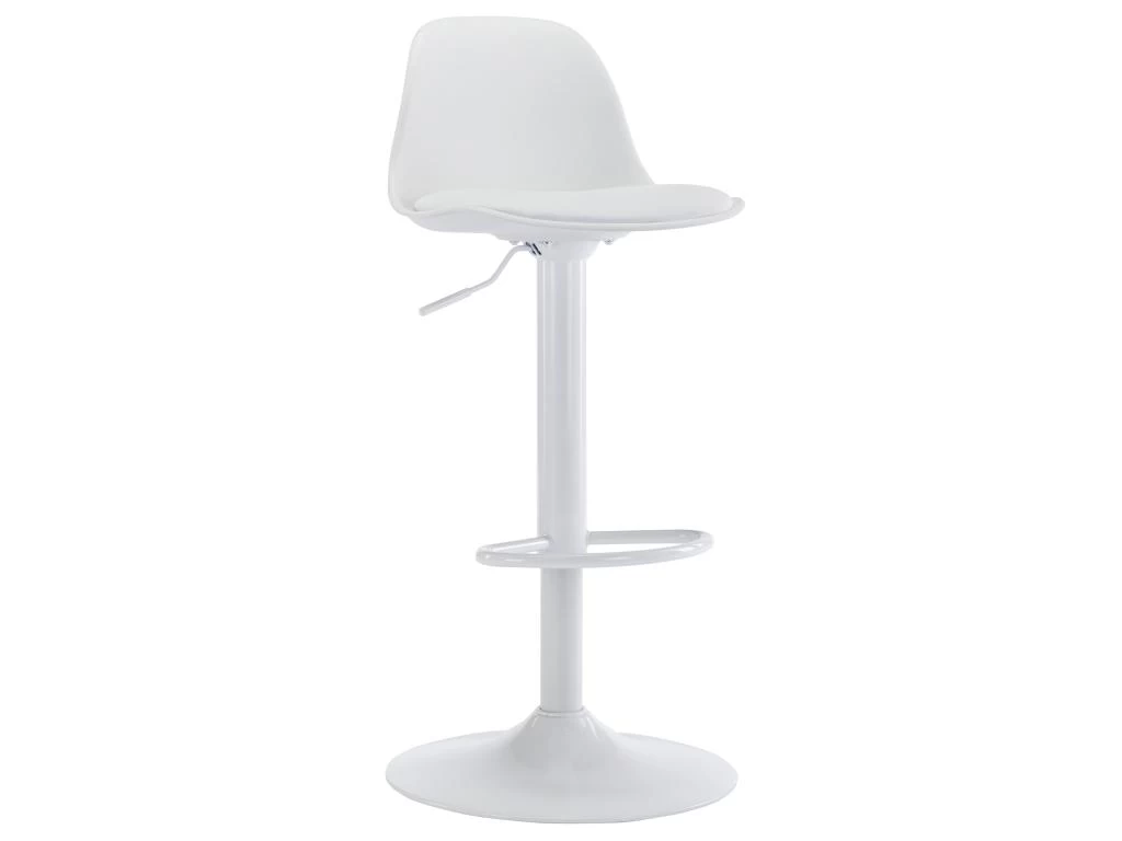 Lot De 2 Tabourets De Bar En Polypropylène Et Métal - Blanc - XAFY 7 Lot De 2 Tabourets De Bar En Polypropylène Et Métal - Blanc - XAFY – Image 5