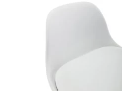 Lot De 2 Tabourets De Bar En Polypropylène Et Métal - Blanc - XAFY 17 Lot De 2 Tabourets De Bar En Polypropylène Et Métal - Blanc - XAFY -Vous savez quand c'est un magasin de meubles. tabouret haut 21014101