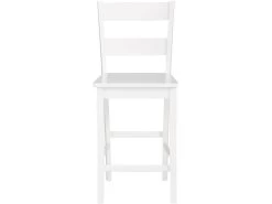 Tabourets De Bar Set De 2 En MDF Blanc