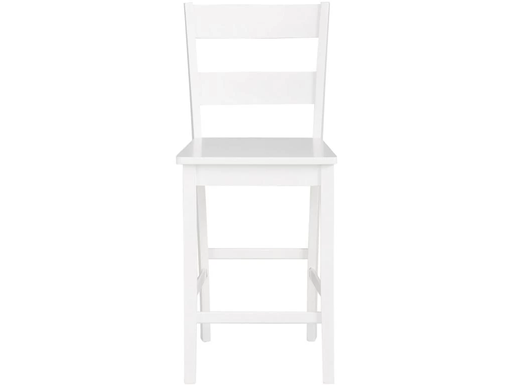 Tabourets De Bar Set De 2 En MDF Blanc 3 Tabourets De Bar Set De 2 En MDF Blanc