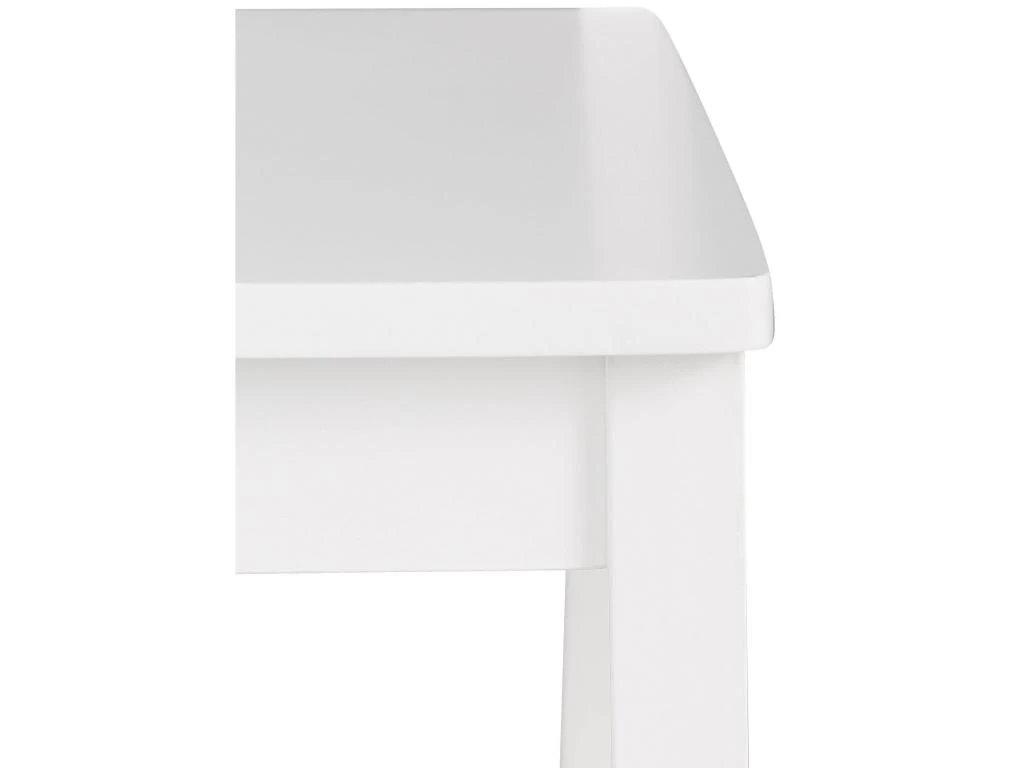 Tabourets De Bar Set De 2 En MDF Blanc 5 Tabourets De Bar Set De 2 En MDF Blanc – Image 3