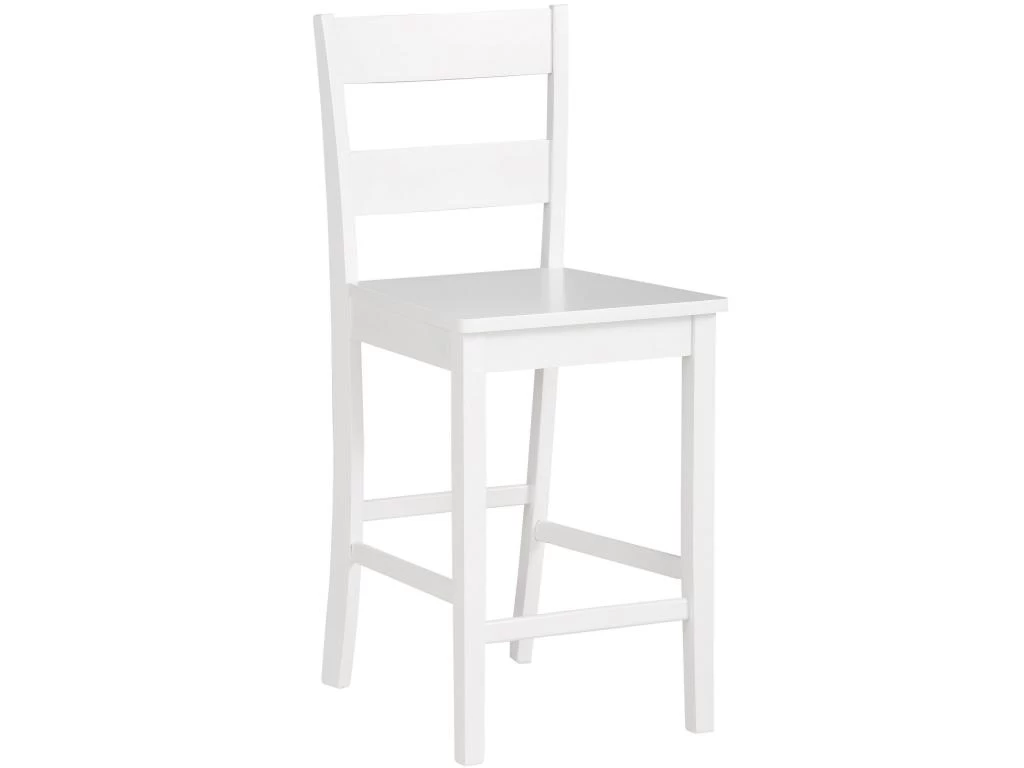 Tabourets De Bar Set De 2 En MDF Blanc 8 Tabourets De Bar Set De 2 En MDF Blanc – Image 6