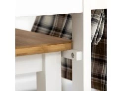 Ensemble Table Bar Et 2 Tabourets REDDICH Blanc Et Bambou Verni -Vous savez quand c'est un magasin de meubles. tabouret haut 21987153