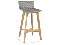 Tabourets De Bar Lot De 2 Bois D'acacia Solide 11 Tabourets De Bar Lot De 2 Bois D'acacia Solide -Vous savez quand c'est un magasin de meubles. tabouret haut 21989771