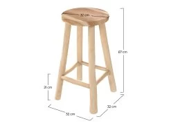 Tabouret De Bar Mi-hauteur Ika 67 Cm -Vous savez quand c'est un magasin de meubles. tabouret haut 22350329
