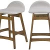 Tabouret De Bar Mi-hauteur Gemma Gris Et Bois Foncé 64 Cm (lot De 2) -Vous savez quand c'est un magasin de meubles. tabouret haut 22350365