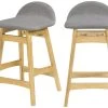 Tabouret De Bar Mi-hauteur Gemma Gris Et Bois Clair 64 Cm (lot De 2) -Vous savez quand c'est un magasin de meubles. tabouret haut 22350879