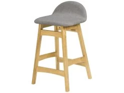 Tabouret De Bar Mi-hauteur Gemma Gris Et Bois Clair 64 Cm (lot De 2) -Vous savez quand c'est un magasin de meubles. tabouret haut 22350891