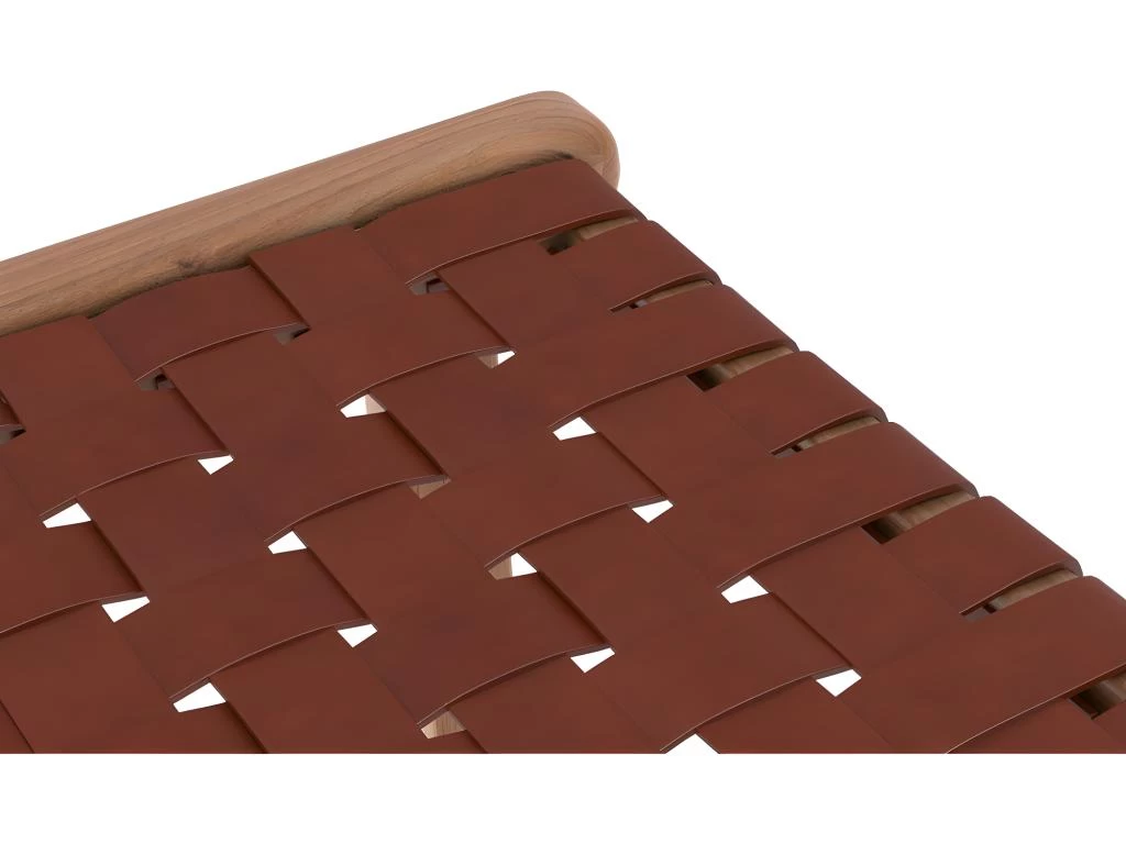 Tabouret De Bar Mi-hauteur Kuna En Cuir Tressé Marron 68 Cm 7 Tabouret De Bar Mi-hauteur Kuna En Cuir Tressé Marron 68 Cm – Image 5